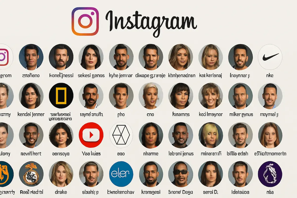 50 perfis mais seguidos no Instagram: ranking mundial e brasileiro em 2025
